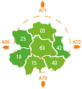 Carte Auvergne